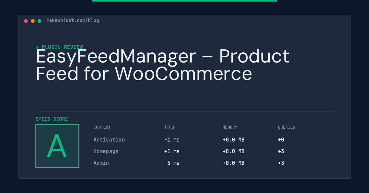 EasyFeedManager – Product Feed for WooCommerce - MakeWPFast