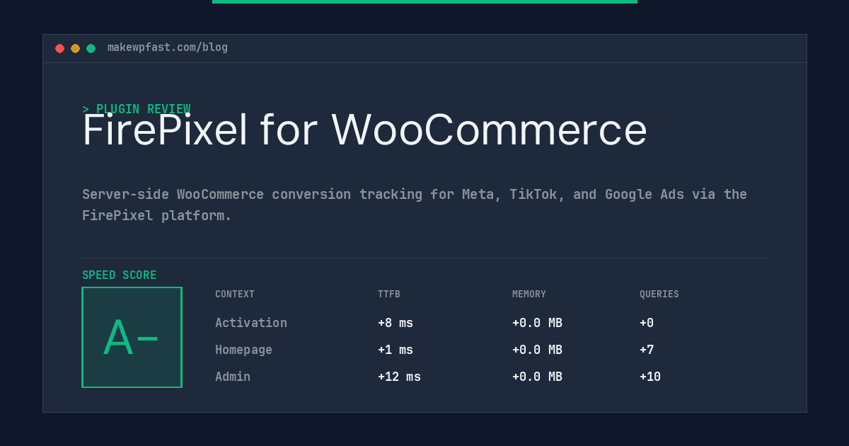 FirePixel for WooCommerce - MakeWPFast