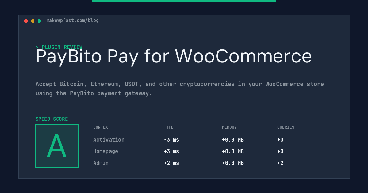 PayBito Pay for WooCommerce - MakeWPFast