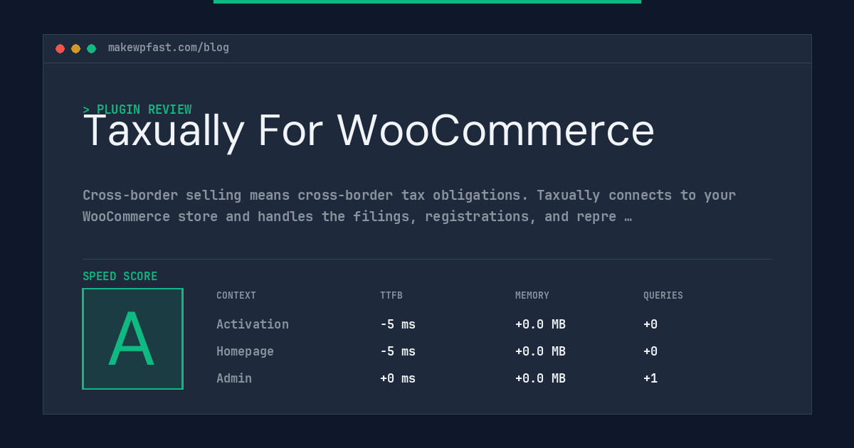Taxually For WooCommerce - MakeWPFast