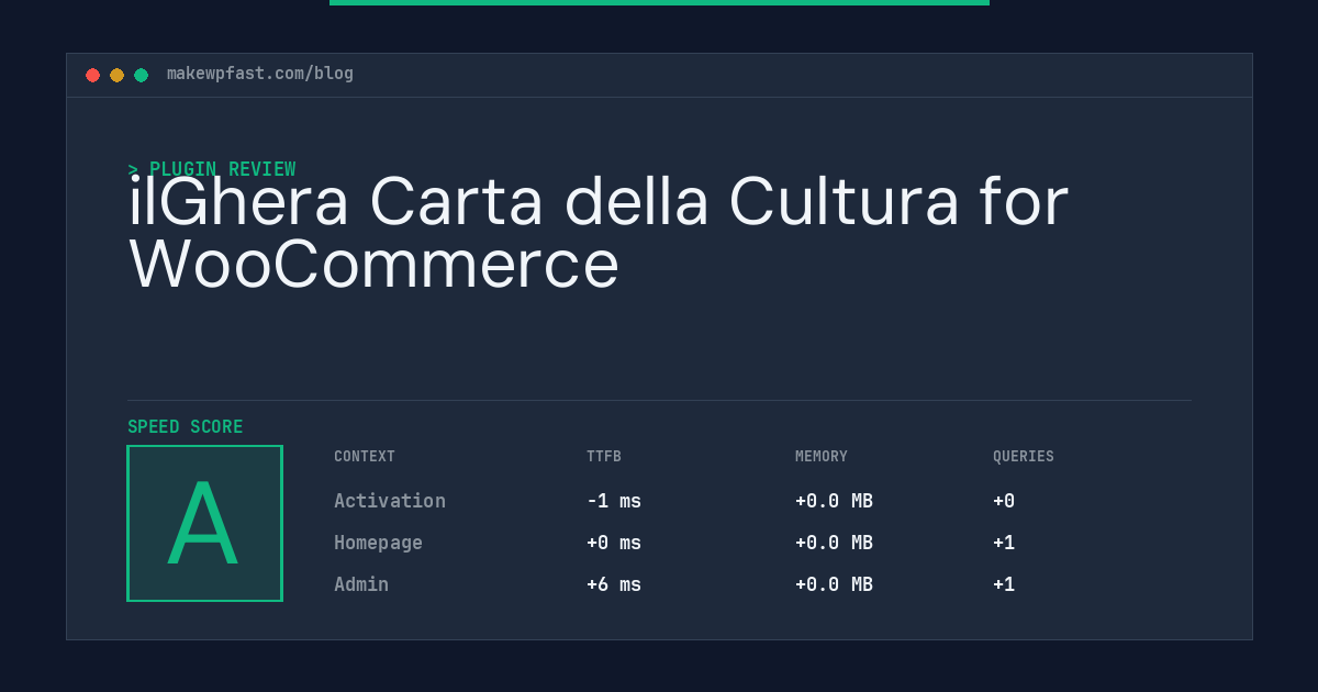 ilGhera Carta della Cultura for WooCommerce - MakeWPFast
