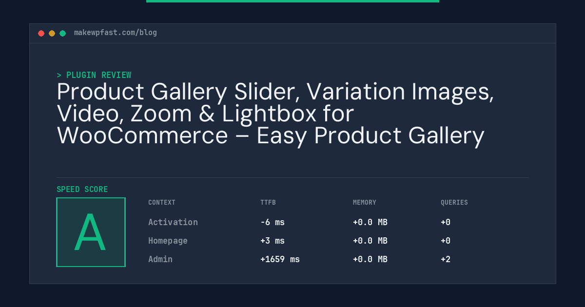 Product Gallery Slider, Variation Images, Video, Zoom & Lightbox for WooCommerce – Easy Product Gallery - MakeWPFast