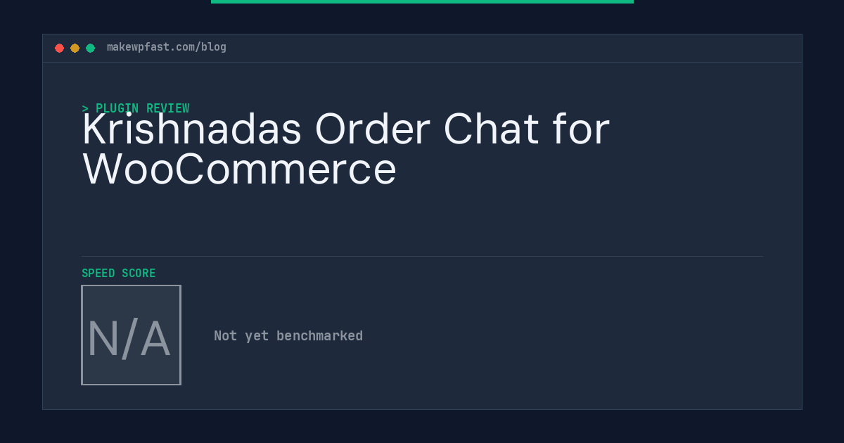 Krishnadas Order Chat for WooCommerce - MakeWPFast