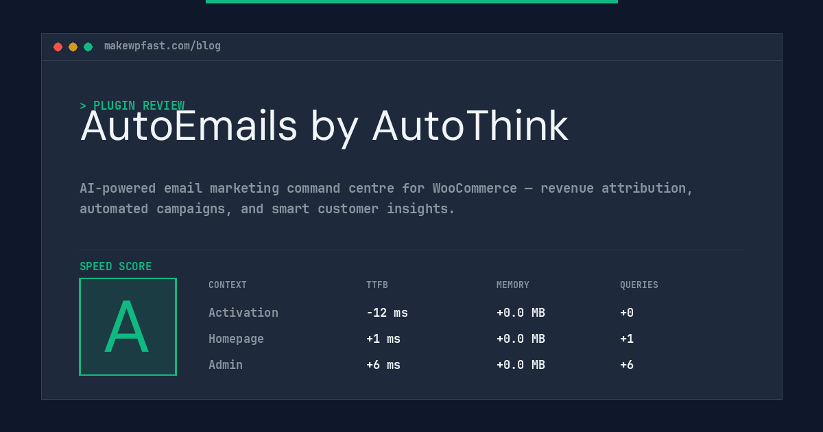 AutoEmails by AutoThink - MakeWPFast