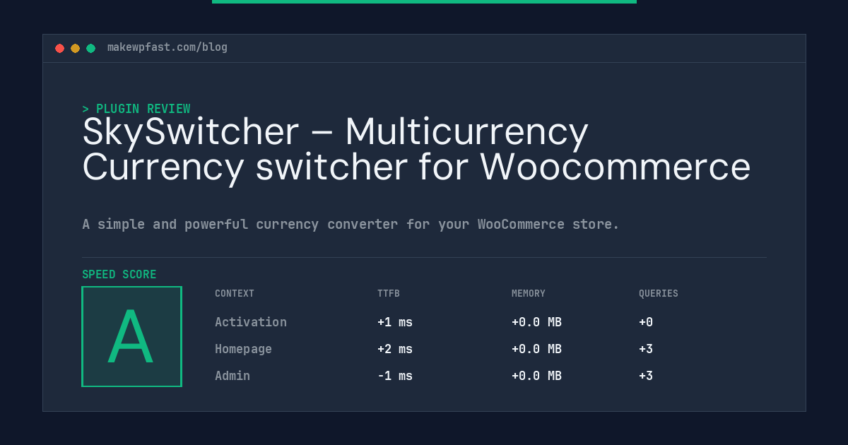 SkySwitcher – Multicurrency Currency switcher for Woocommerce - MakeWPFast