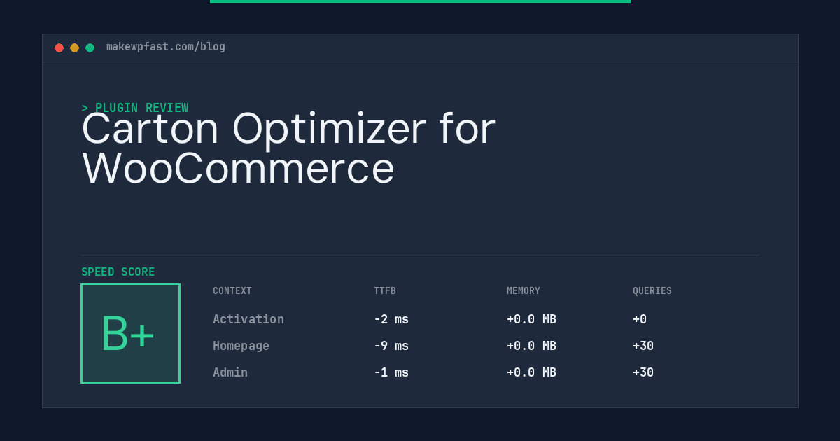Carton Optimizer for WooCommerce - MakeWPFast