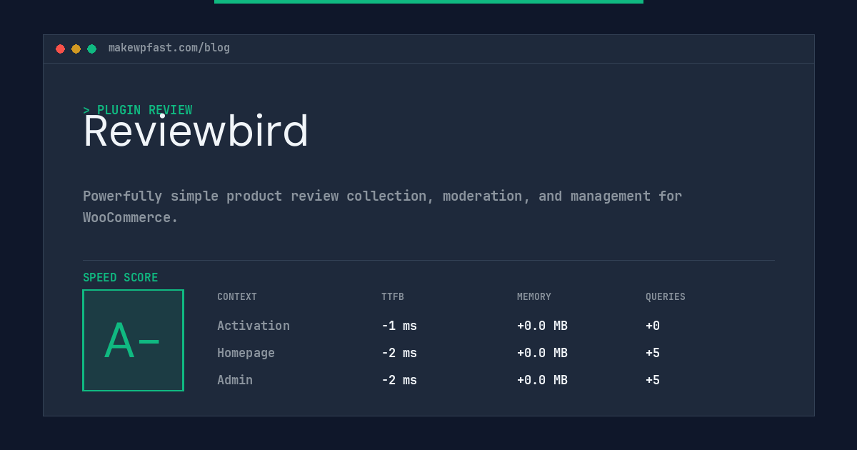 Reviewbird - MakeWPFast