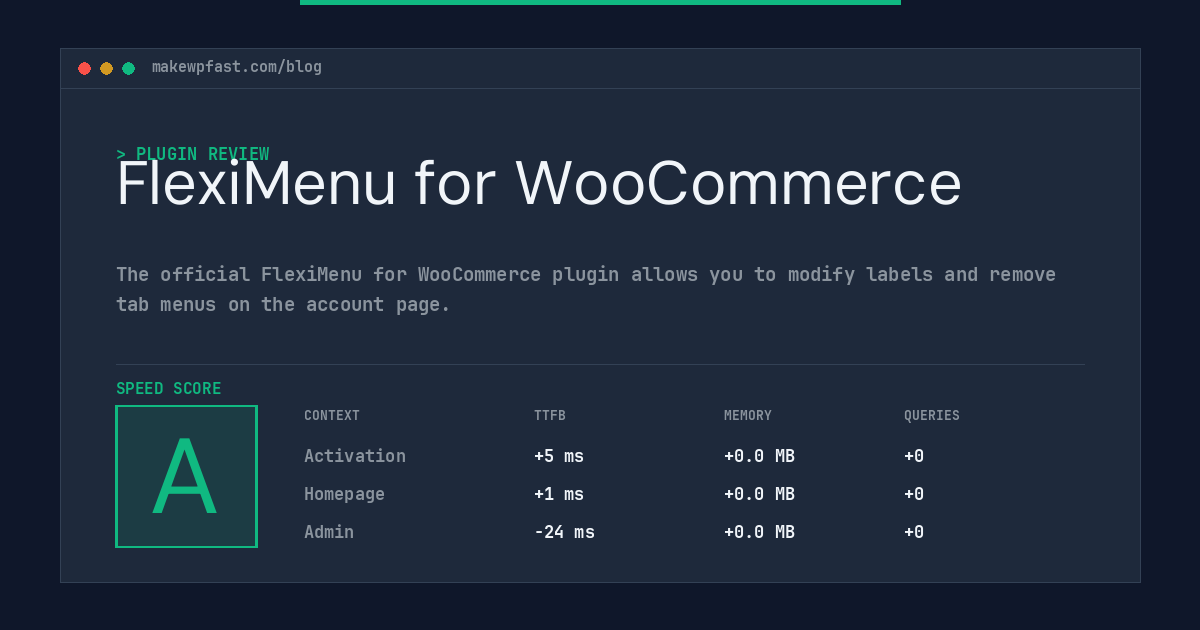 FlexiMenu for WooCommerce - MakeWPFast