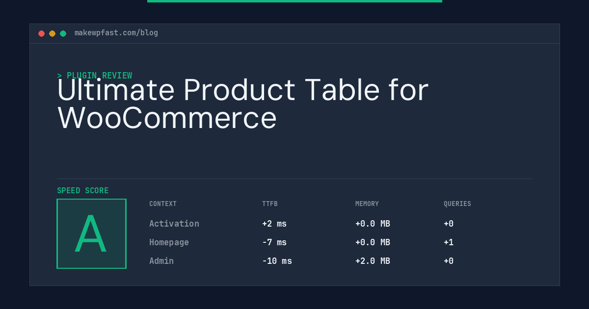 Ultimate Product Table for WooCommerce - MakeWPFast