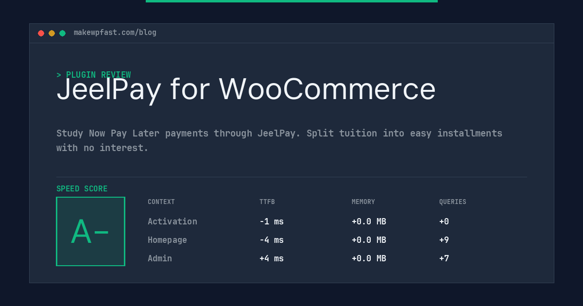 JeelPay for WooCommerce - MakeWPFast