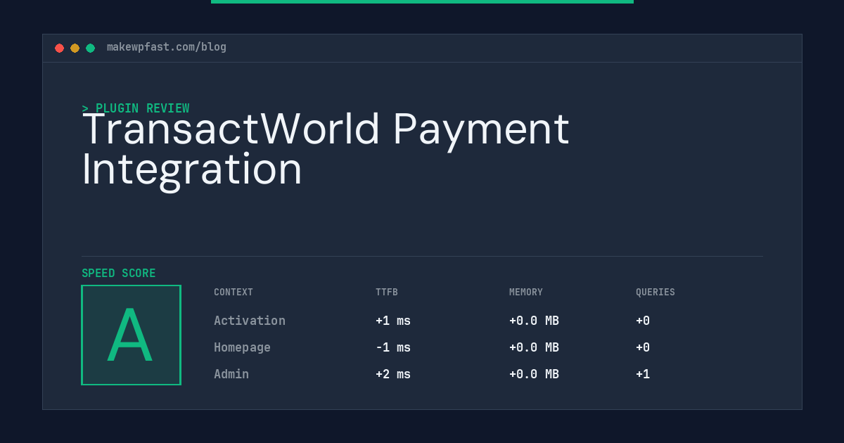 TransactWorld Payment Integration - MakeWPFast