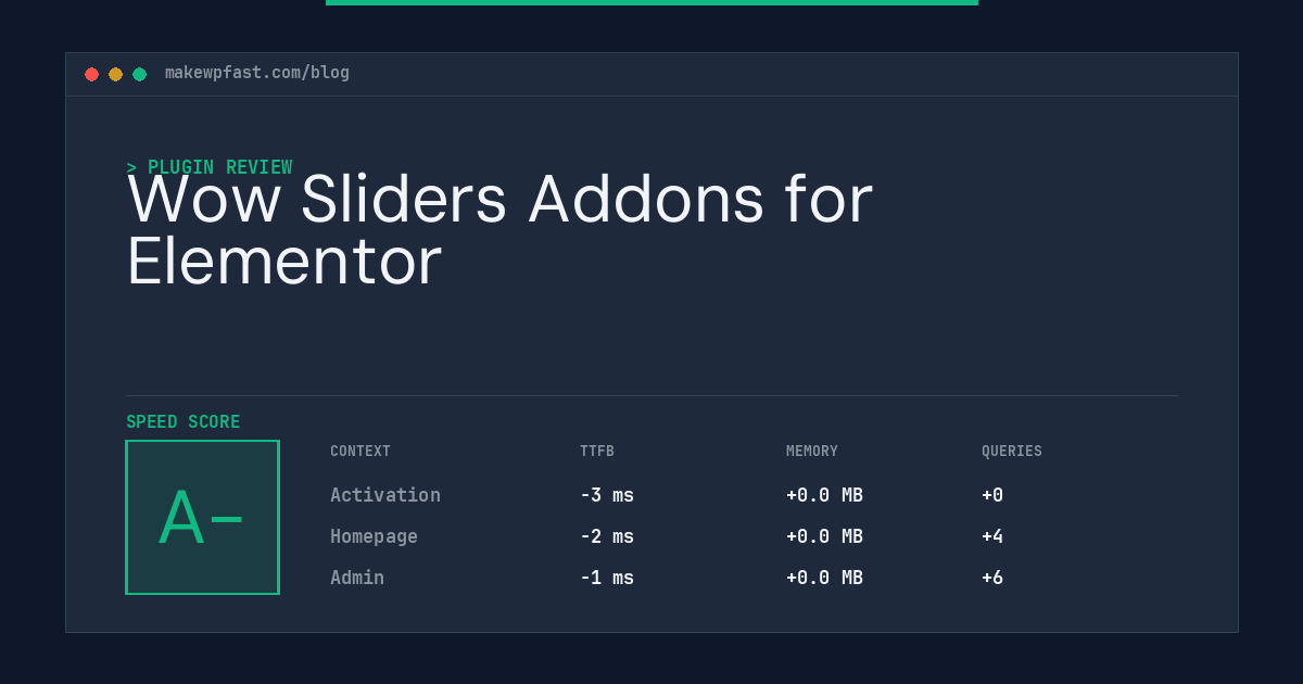 Wow Sliders Addons for Elementor - MakeWPFast