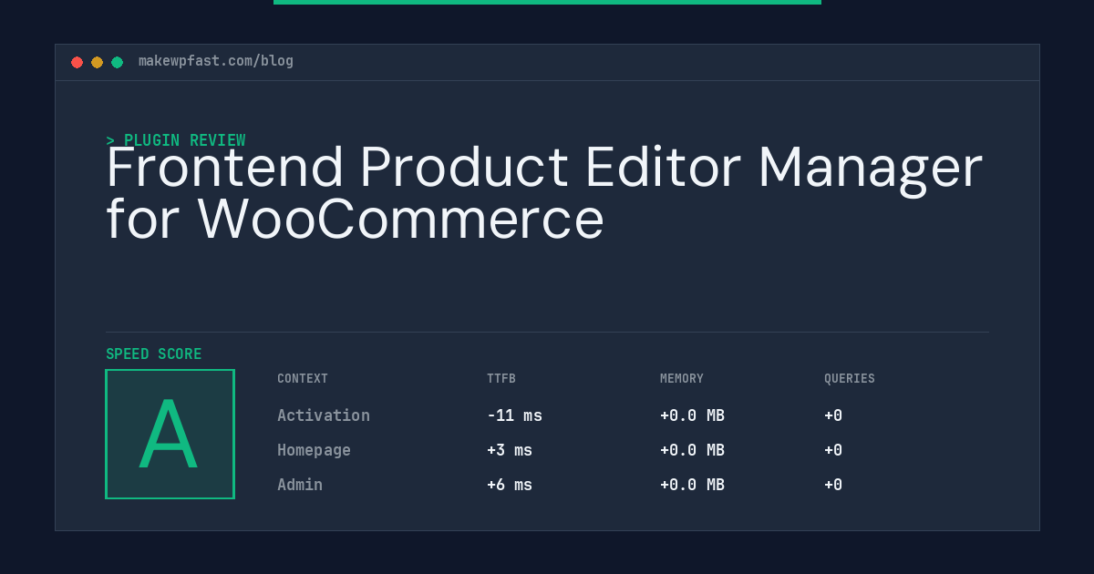 Frontend Product Editor Manager for WooCommerce - MakeWPFast