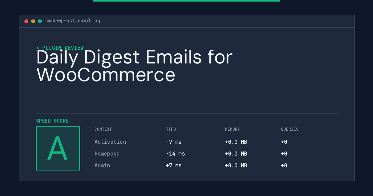 Daily Digest Emails for WooCommerce - MakeWPFast