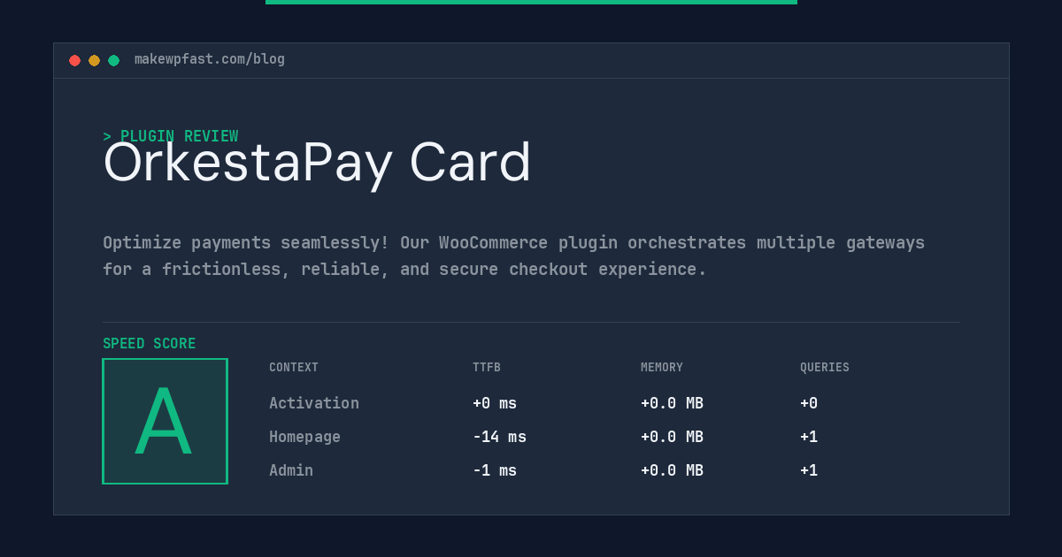 OrkestaPay Card - MakeWPFast