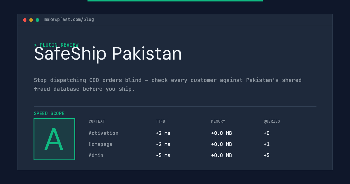 SafeShip Pakistan - MakeWPFast