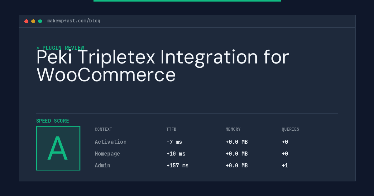 Peki Tripletex Integration for WooCommerce - MakeWPFast