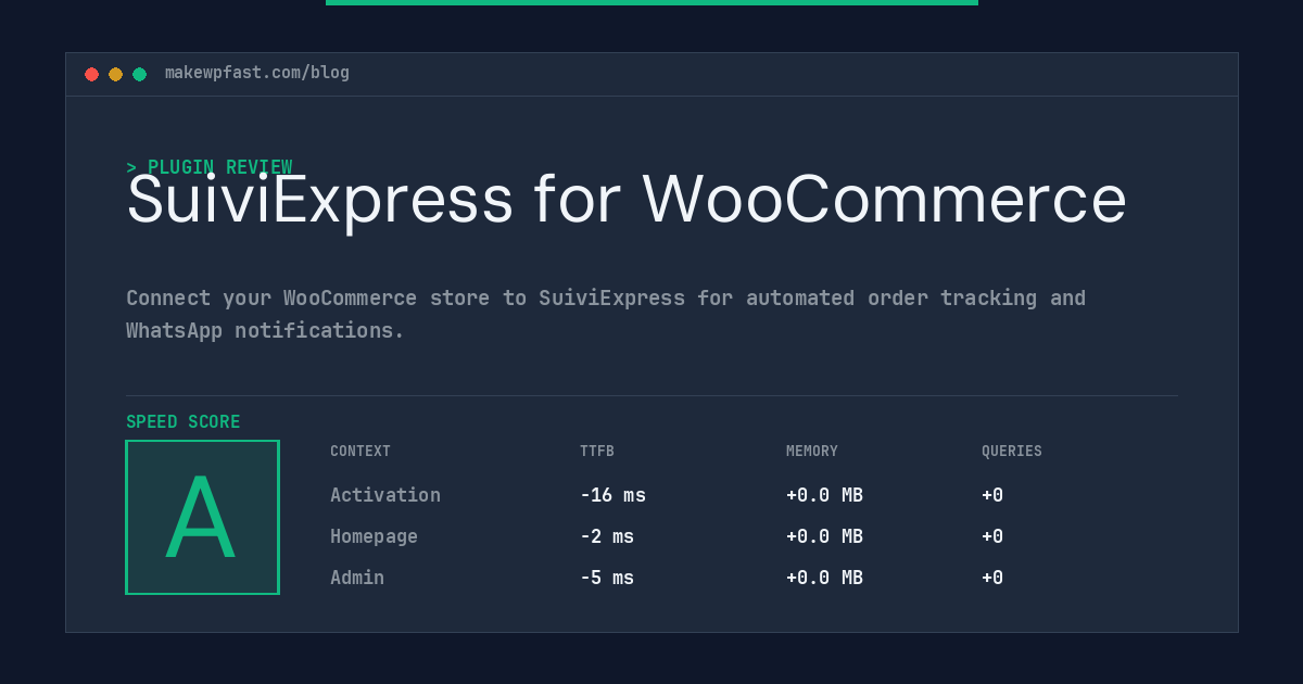 SuiviExpress for WooCommerce - MakeWPFast