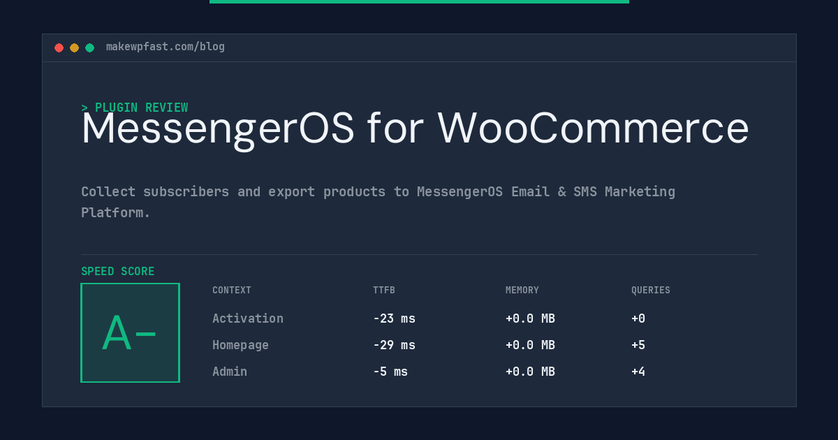MessengerOS for WooCommerce - MakeWPFast