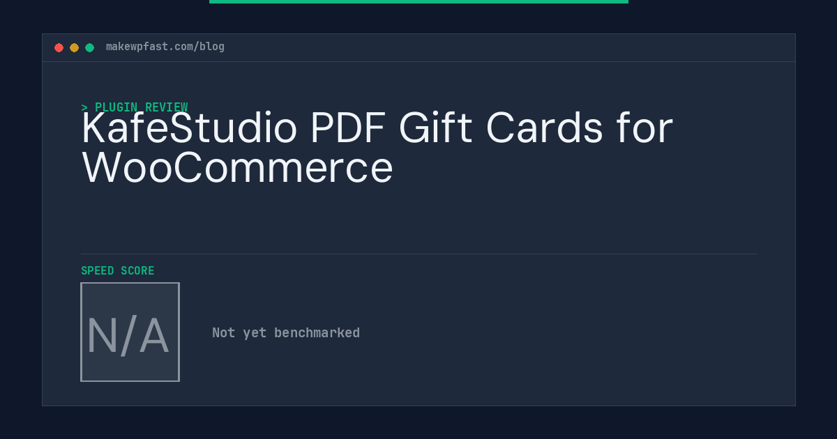 KafeStudio PDF Gift Cards for WooCommerce - MakeWPFast
