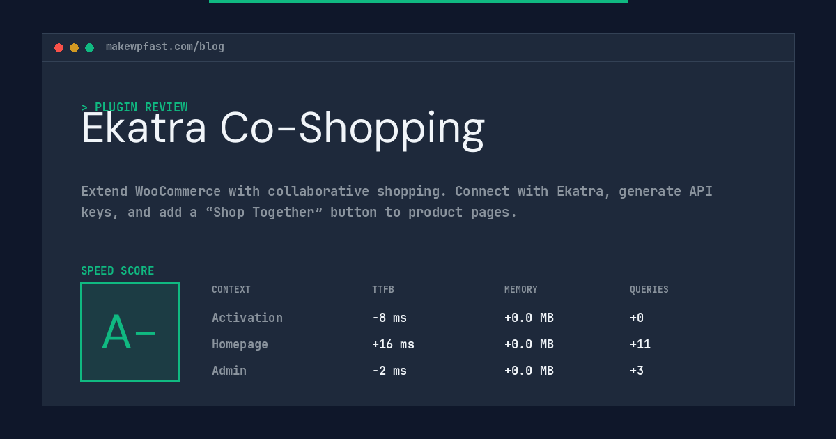 Ekatra Co-Shopping - MakeWPFast
