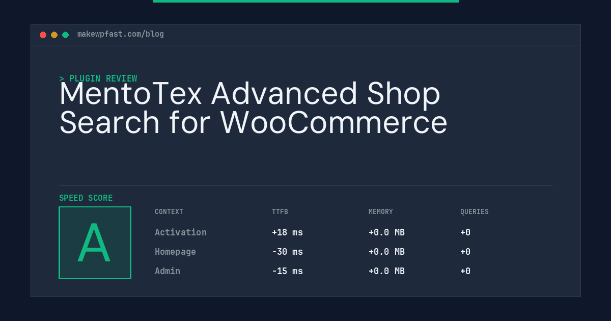 MentoTex Advanced Shop Search for WooCommerce - MakeWPFast