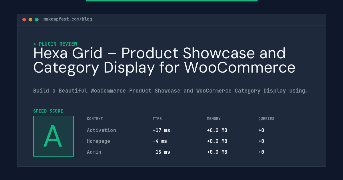 Hexa Grid – Product Showcase and Category Display for WooCommerce - MakeWPFast
