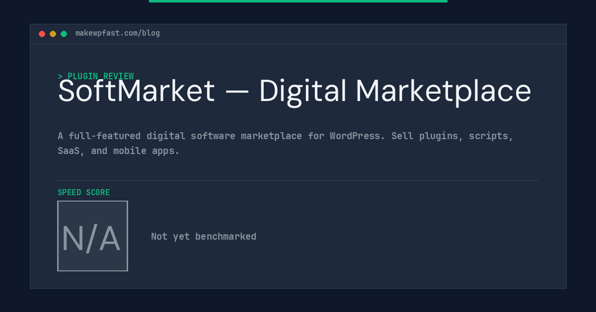 SoftMarket — Digital Marketplace - MakeWPFast