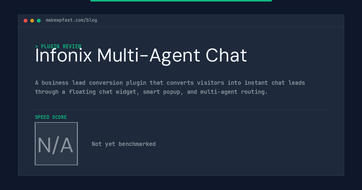 Infonix Multi-Agent Chat - MakeWPFast
