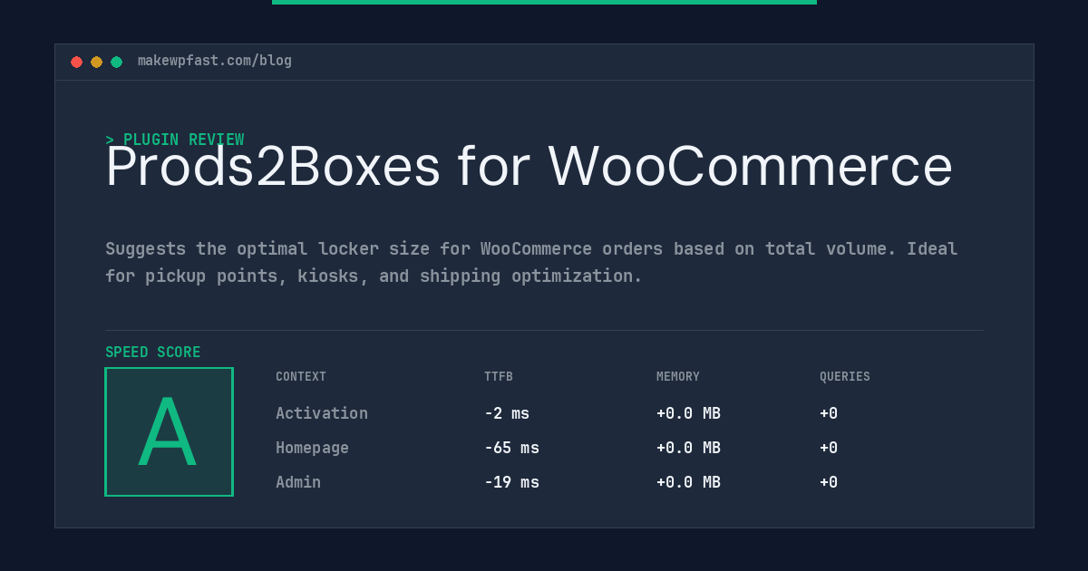 Prods2Boxes for WooCommerce - MakeWPFast