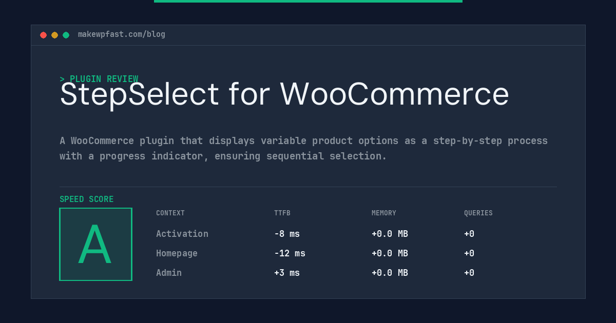 StepSelect for WooCommerce - MakeWPFast