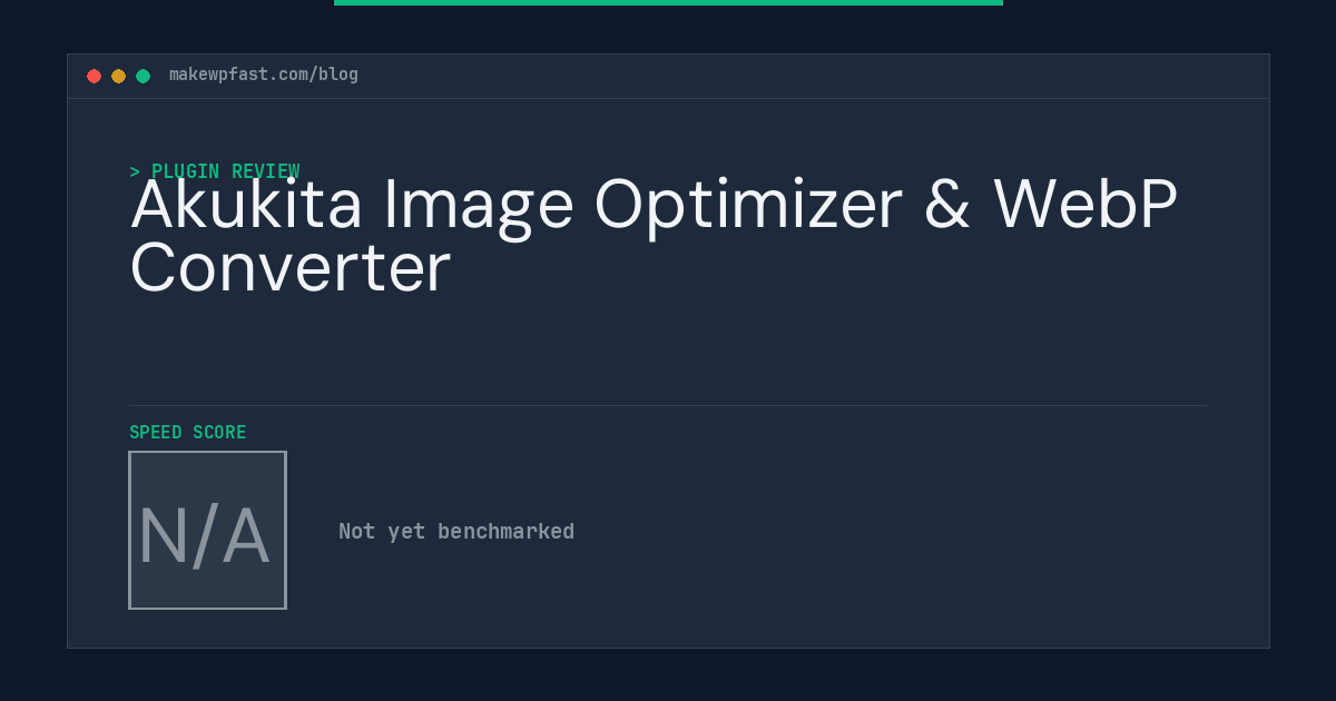 Akukita Image Optimizer & WebP Converter - MakeWPFast
