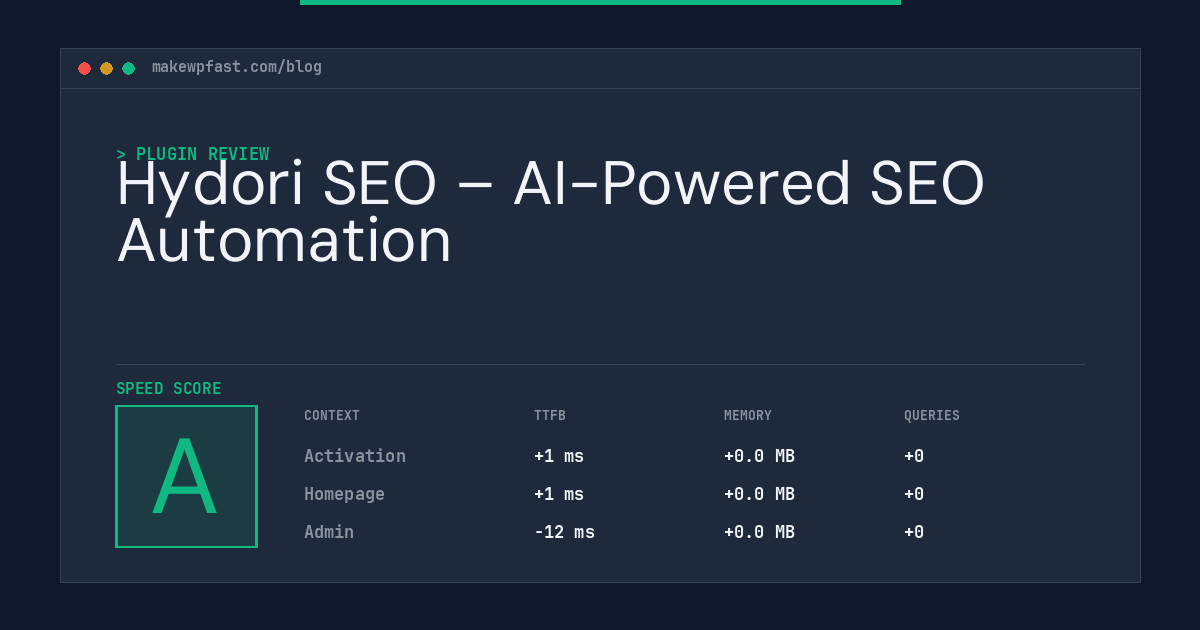 Hydori SEO – AI-Powered SEO Automation - MakeWPFast