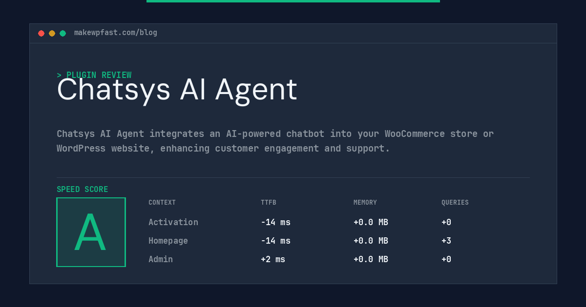 Chatsys AI Agent - MakeWPFast