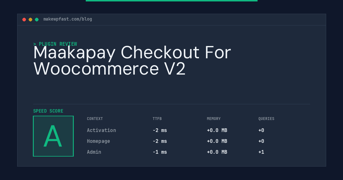 Maakapay Checkout For Woocommerce V2 - MakeWPFast