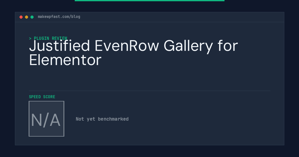 Justified EvenRow Gallery for Elementor - MakeWPFast