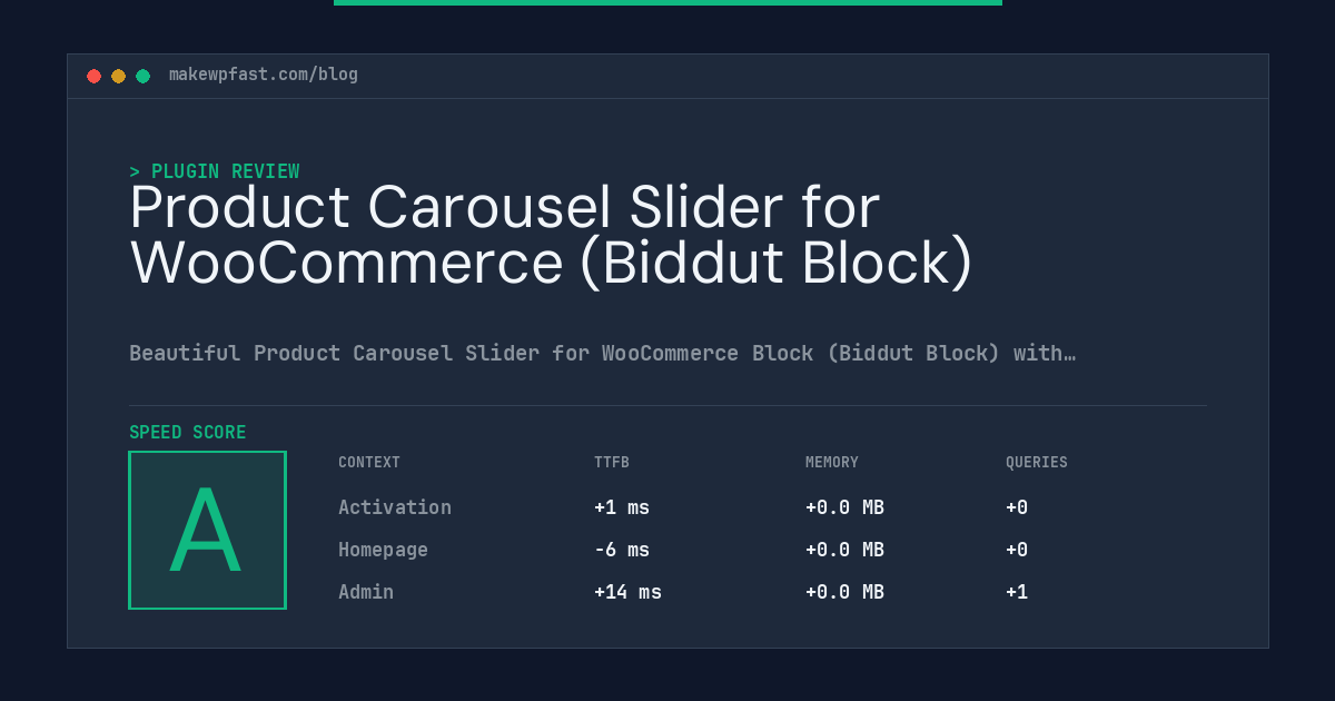 Product Carousel Slider for WooCommerce (Biddut Block) - MakeWPFast