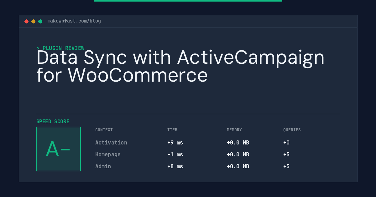 Data Sync with ActiveCampaign for WooCommerce - MakeWPFast