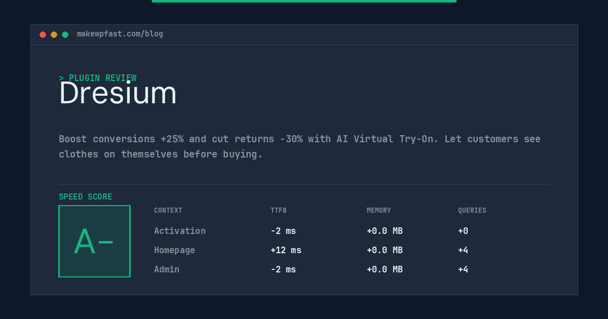 Dresium - MakeWPFast