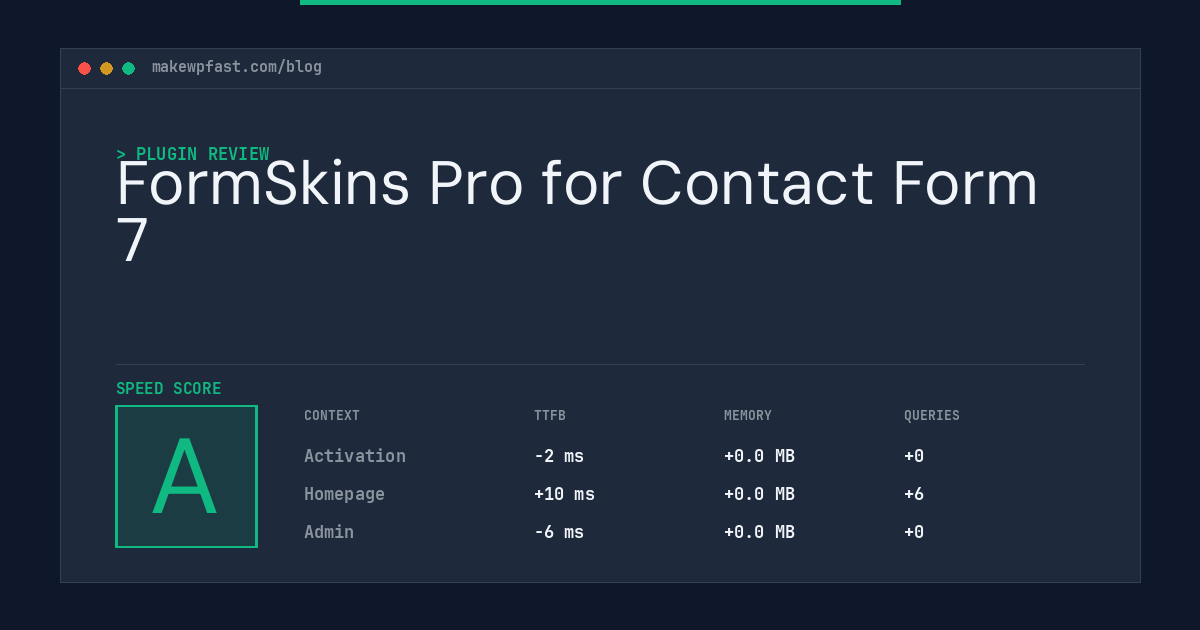 FormSkins Pro for Contact Form 7 - MakeWPFast