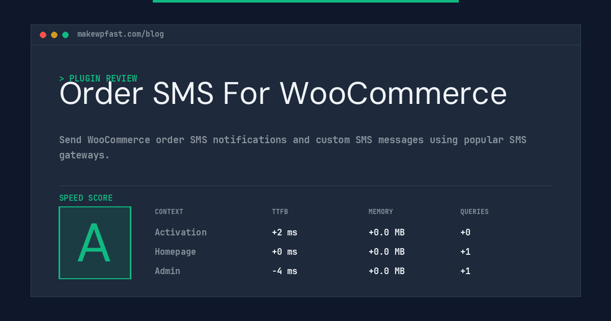 Order SMS For WooCommerce - MakeWPFast
