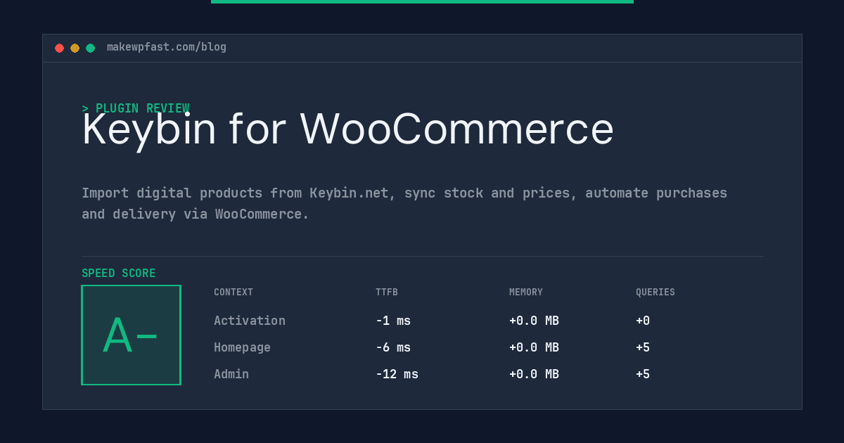 Keybin for WooCommerce - MakeWPFast