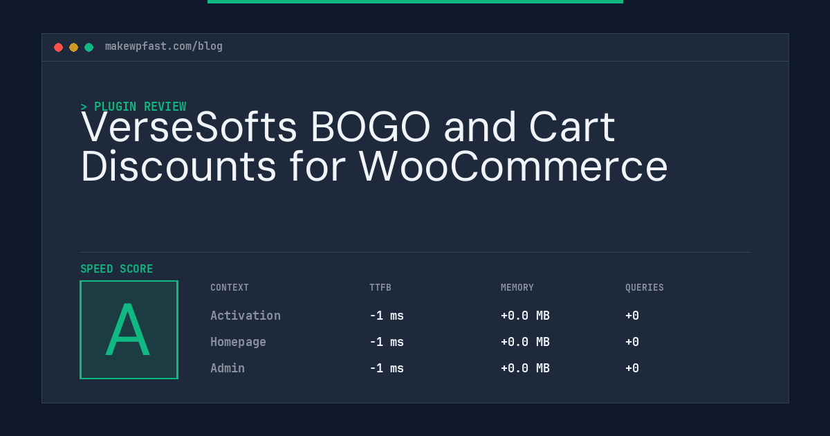 VerseSofts BOGO and Cart Discounts for WooCommerce - MakeWPFast