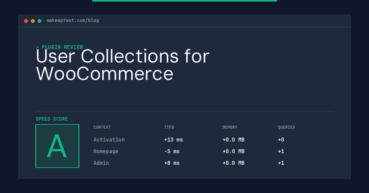 User Collections for WooCommerce - MakeWPFast