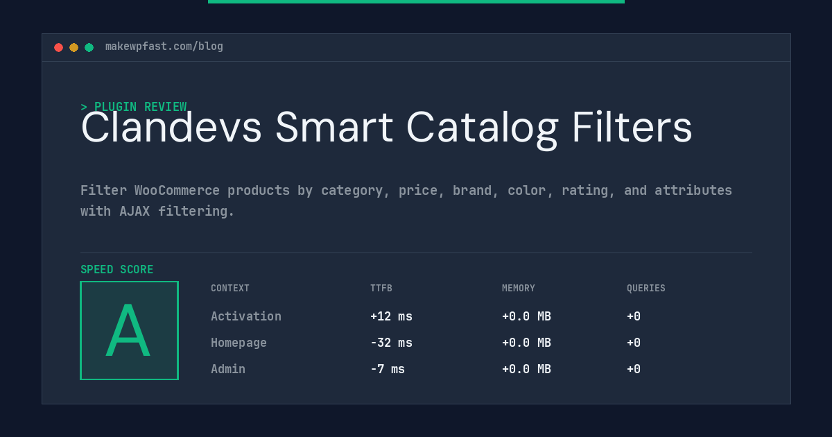 Clandevs Smart Catalog Filters - MakeWPFast