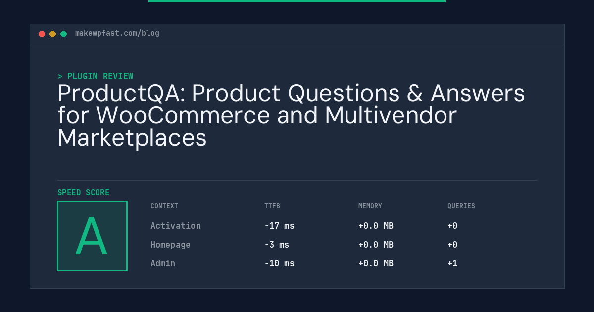 ProductQA: Product Questions & Answers for WooCommerce and Multivendor Marketplaces - MakeWPFast