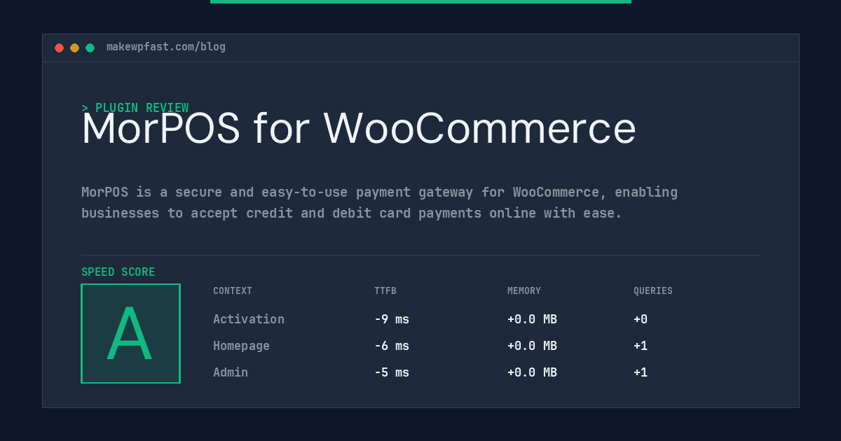 MorPOS for WooCommerce - MakeWPFast