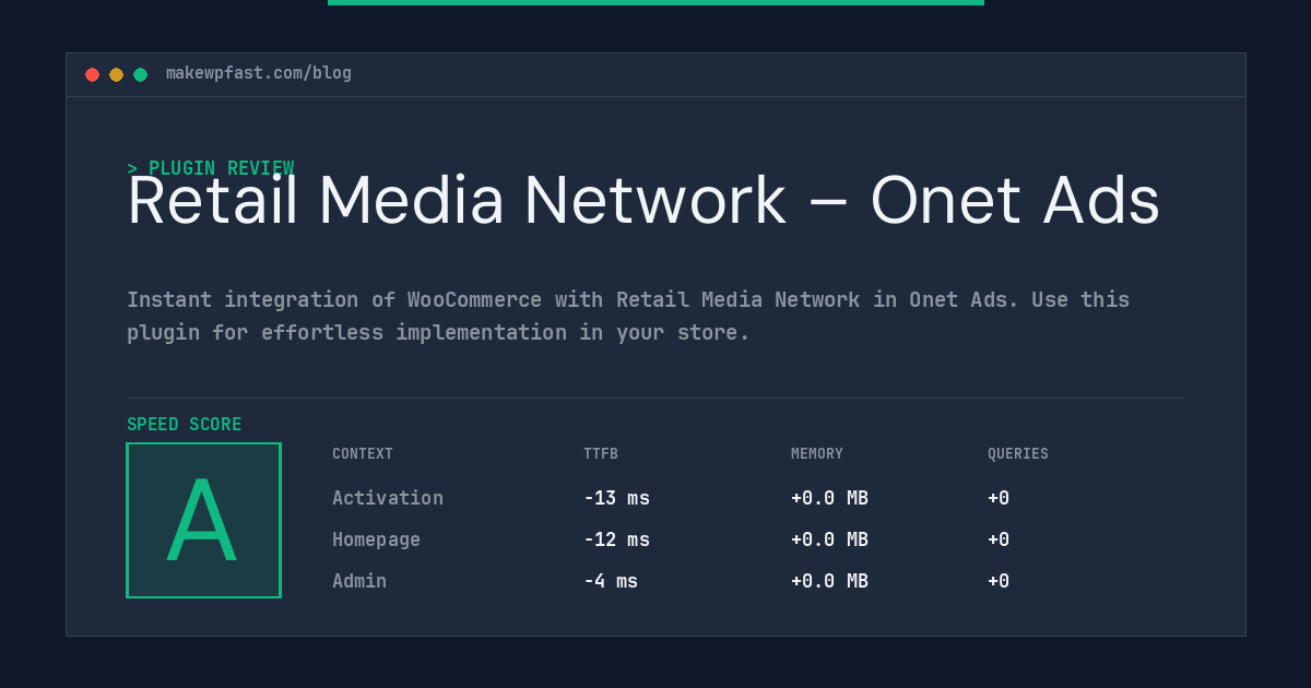 Retail Media Network – Onet Ads - MakeWPFast