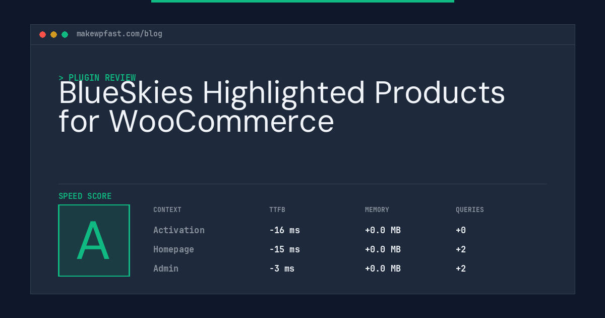 BlueSkies Highlighted Products for WooCommerce - MakeWPFast