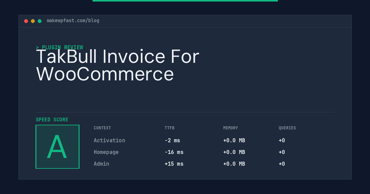 TakBull Invoice For WooCommerce - MakeWPFast
